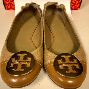 Tory Burch Snake Print Serena Ballet Flat